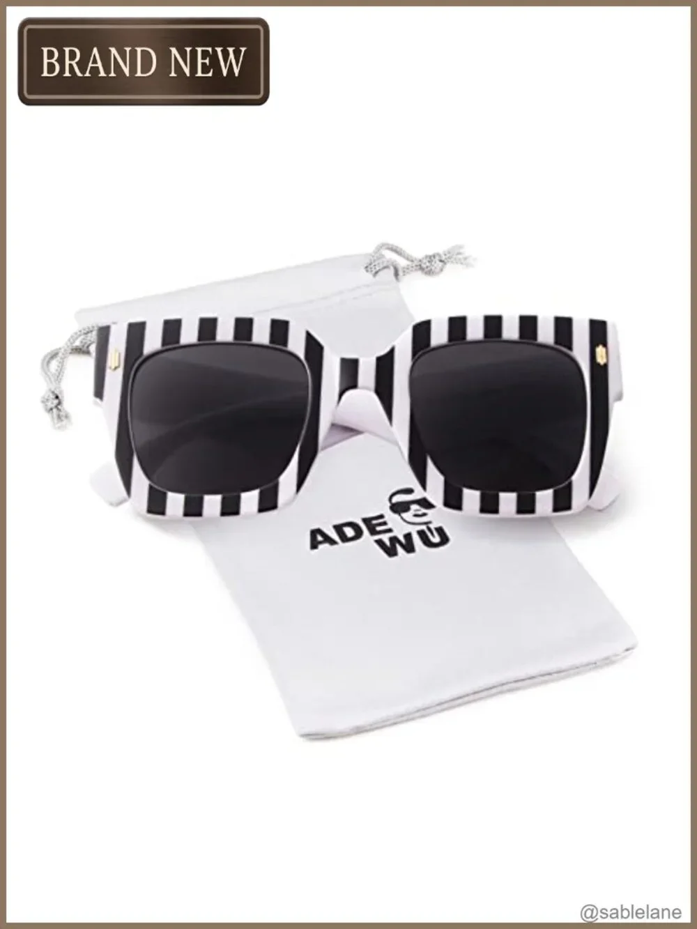 Oversized Square Sunglasses Women UV400 Plastic Frame